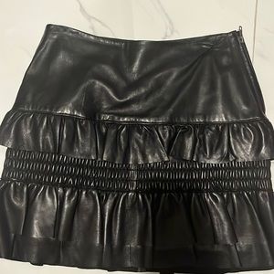 Maje leather skirt 38